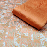 Handloom Brocade , Width : 44"