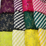 Pure Upada Silk Embroideries 44" & Georgette Prints 44"