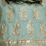 Pure Georgette Scallop Border 54" & Both Side Border 44" Embroideries