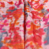 Satin Georgette Tabby Prints, Width-44"