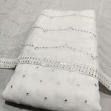 Pure Georgette and Chinon Chiffon Embroideries 44" Combinations