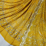Pure Georgette 54" shirt and dupatta 2.5 MTR combinations