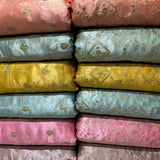 Pure Heavy Satin Embroideries, Pure Mushroo Booties and Pure Mushroo Jaal Combinations