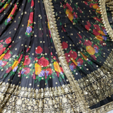 Georgette 54" & Nett 40" Embroideries Combination