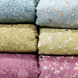 Pure Mulmul Embroideries 44"