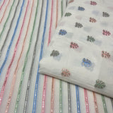 Pure Cotton Booti Pure Foil Embroideries and Pure Cotton Stripes Foil Embroideries Combinations