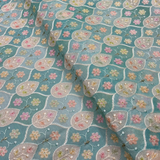 Cotton Chanderi Print + Embroideries