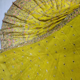 Pure Georgette Embroideries 54" & 44" Combinations