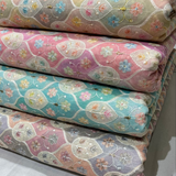 Cotton Chanderi Print + Embroideries