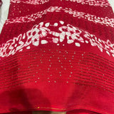 Pure Maslin Cotton Silk hand Print + Embroideries