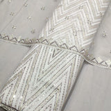 Pure Georgette and Nett Embroideries 54" & 44" Combinations