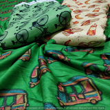 Semi-Raw Silk Prints, Width 44"