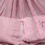 Nett 44" & Pure Georgette 44" Embroideries Combinations