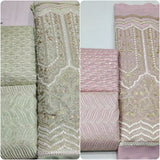Nett and Georgette Embroideries combination 44"