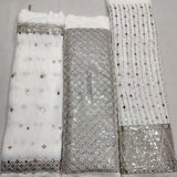 Pure Georgette Embroideries 54" & 44" Combinations