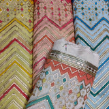 Pure Georgette Embroideries 54"