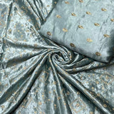 Pure Heavy Satin Embroideries, Pure Mushroo Booties and Pure Mushroo Jaal Combinations