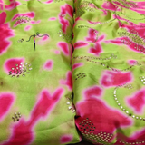 Satin Georgette Tabby Prints, Width-44"