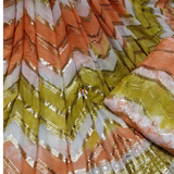 Pure Georgette 54" & Pure Chinnon Chiffon 44", Embroideries Combination