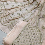 Pure Georgette 44" and Nett 44" combinations