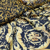 Satin Georgette Tabby Prints, Width-44"