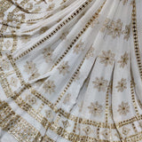 Pure Georgette and Nett Embroideries 54" & 44" Combinations