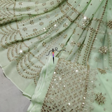 Pure Georgette 44" and Nett 44" combinations