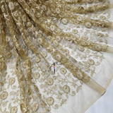 Pure Georgette 44" & Nett 44" Embroideries Combination