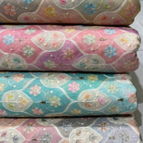 Cotton Chanderi Print + Embroideries