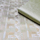 Handloom Brocade , Width : 44"