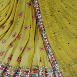 Pure Georgette 54" shirt and dupatta 2.5 MTR combinations