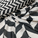 Satin Georgette Tabby Prints, Width-44"