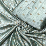 Pure Heavy Satin Embroideries, Pure Mushroo Booties and Pure Mushroo Jaal Combinations