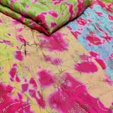 Satin Georgette Tabby Prints, Width-44"