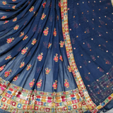 Pure Georgette 54" shirt and dupatta 2.5 MTR combinations