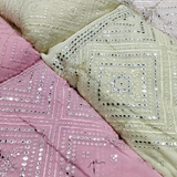 Nett 44" & Pure Georgette 44" Embroideries Combinations