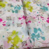 Satin Georgette Tabby Prints, Width-44"