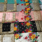 Georgette 54" & Nett 40" Embroideries Combination