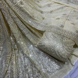 Pure Georgette Heavy Embroideries & Blouse Heavy Embroideries Pure Georgette & Dupatta Pure Chinon Combinations