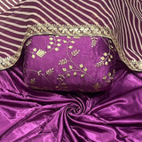 Pure Heavy Satin, Pure Mushroo Plain, Pure Mushroo Jaal and Georgette Dupatta Combinations