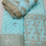 Pure Georgette 44" and Nett 44" combinations