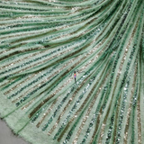 Sequin Tassels on fur Nett, Width 58"