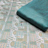 Handloom Brocade , Width : 44"