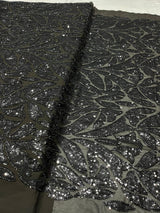 44" georgette sequin