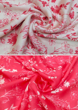 44" satin georgette prints