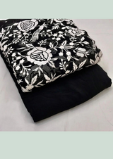 black crepe pure 44"