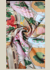 44" satin georgette prints