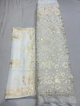 54" pure georgette embroideries