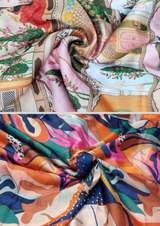 44" satin georgette prints