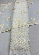 54" pure georgette embroideries